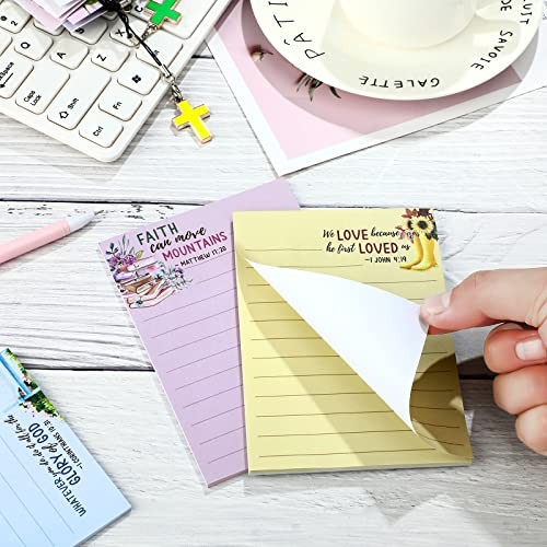 8 Pack Christian Sticky Notes Samll Scripture Inspirational Memo Fresh Style