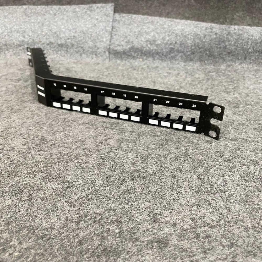 PANDUIT Pan-Net 24-Port Flat Angled Flush-Mount Patch Panel Cover CPPA24FMWBLY