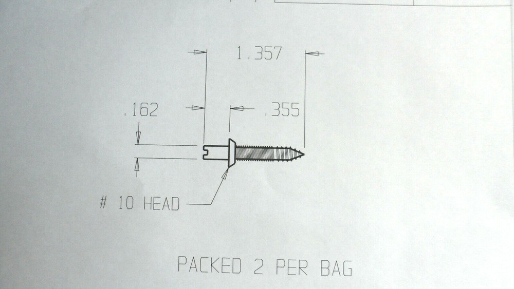 Outswing Hinge Security Screws for hinges with removable hinge pins in 2 Sizes