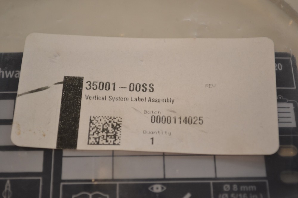 MSA Vertical System Label Assembly - 35001-00SS