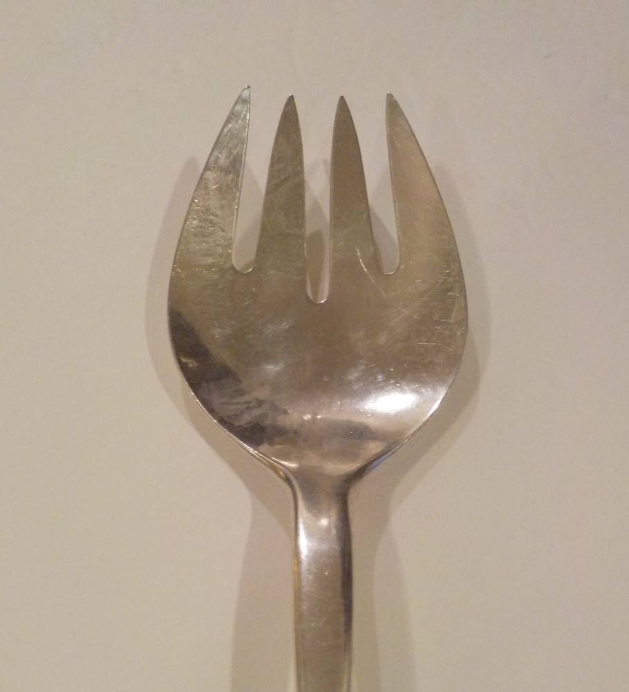 Georg Jensen Denmark BLOSSOM Sterling Silver 8.5" Serving Fork