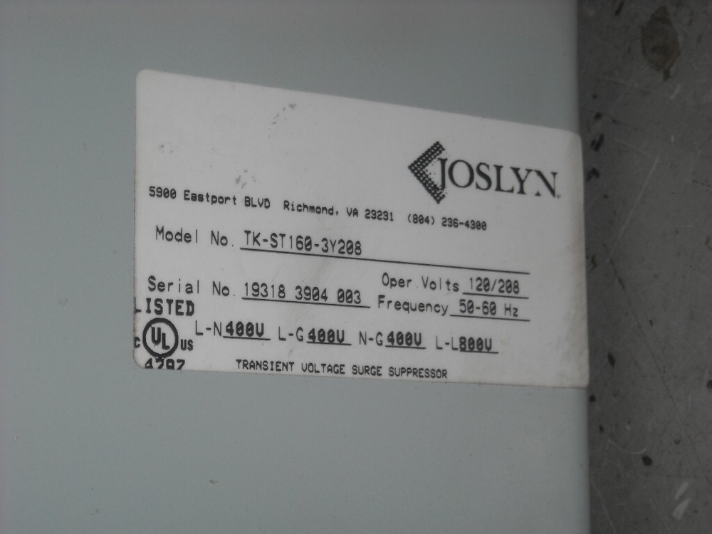 Joslyn TK-ST160-3Y208 Surge Track