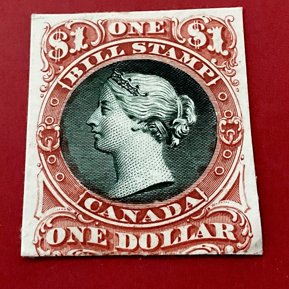 FB 33 CANADA ONE DOLLAR BILL STAMP ON CARD