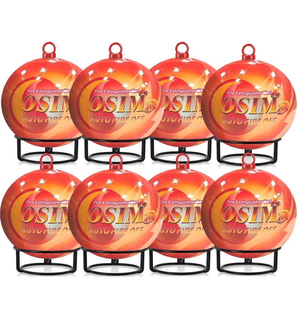 8 PCS Portable Automatic Fire Ball Extinguisher with Bracket and Hook Mount
