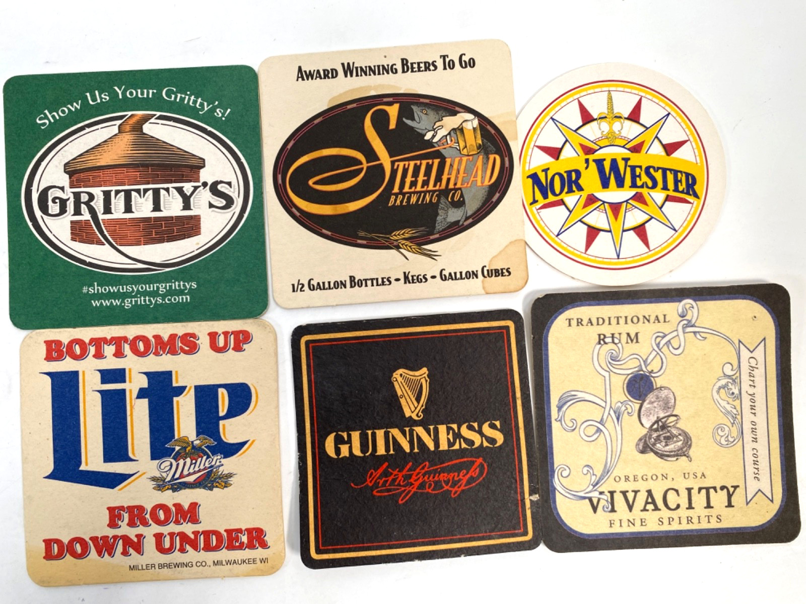 BEER COASTERS - GIANT LOT OF 550+ American, German & Microbrewery Beers COLORFUL