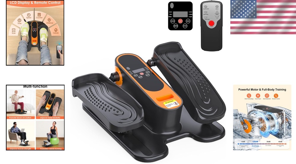 Seniors' Exercise Solution: 2025 Under Desk Elliptical Machine with 12 Speeds