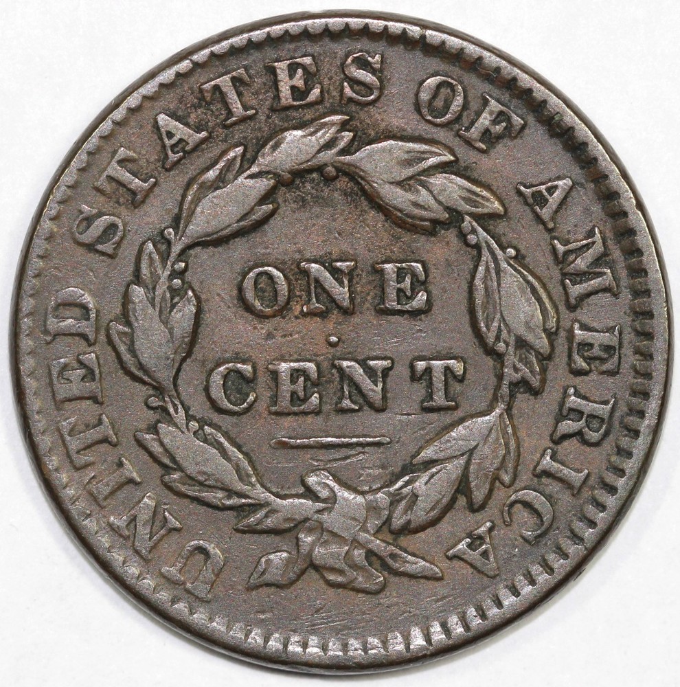 1831 1c Coronet or Matron Head Large Cent