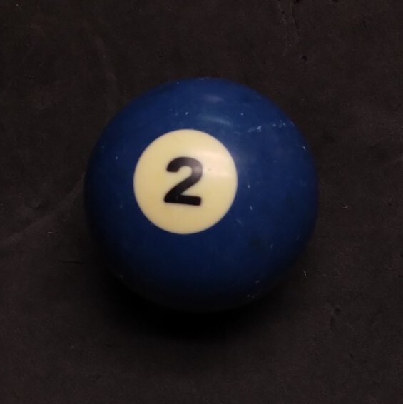 Replacement Pool Billiard Pool Ball #2 Ball 2 1/4” Diameter