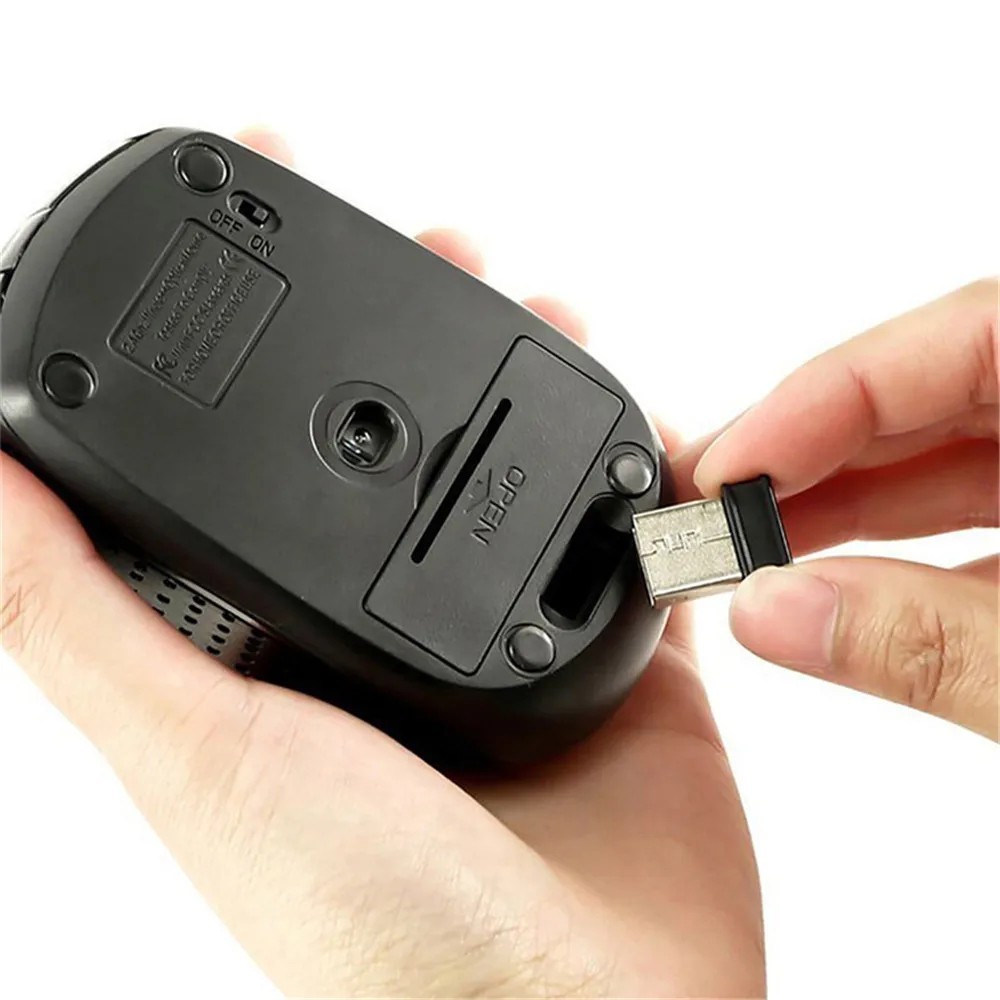 Wireless Optical Mouse Mice 2.4GHz USB Receiver For Laptop PC Computer DPI