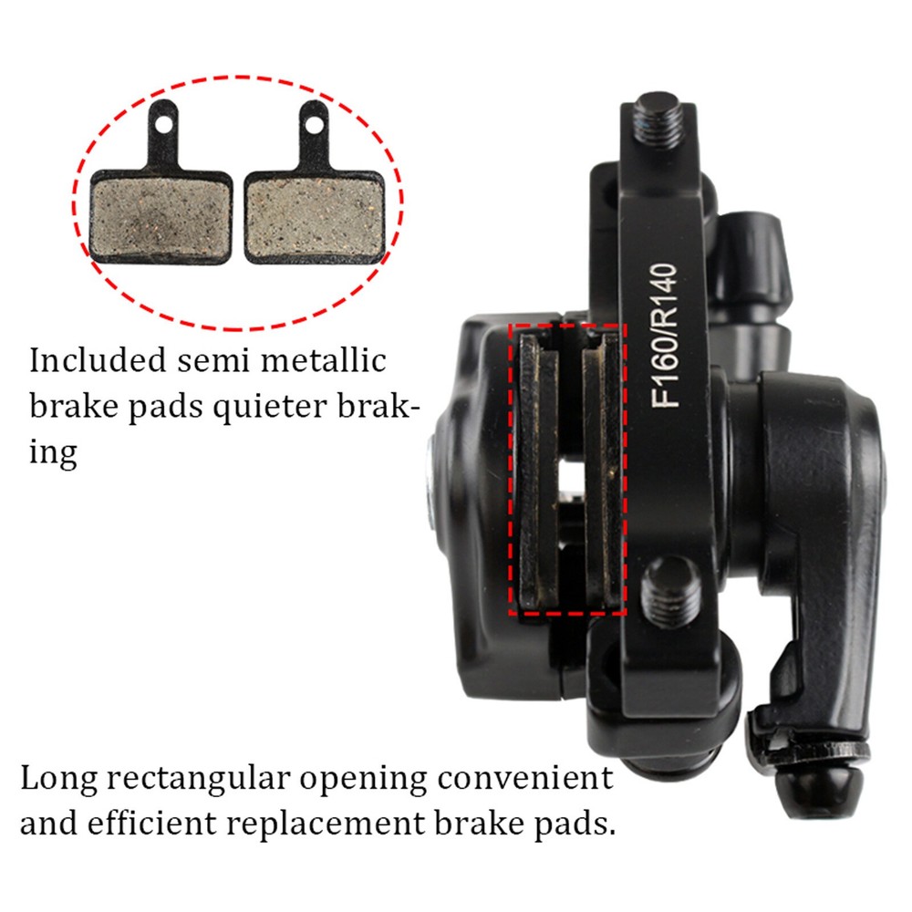 1 Pair Front & Rear Mechanical Disc Brake MTB/Folding Bike Caliper Linear Pull