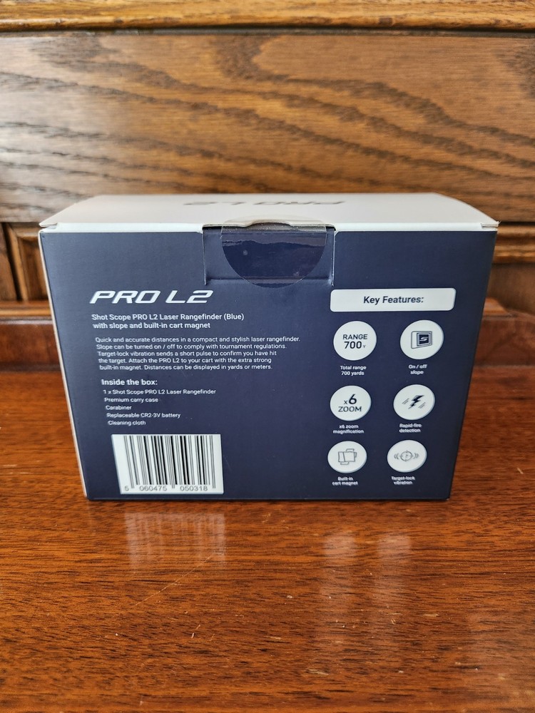 Shot Scope PRO L2 Laser Rangefinder New in Unopened Box