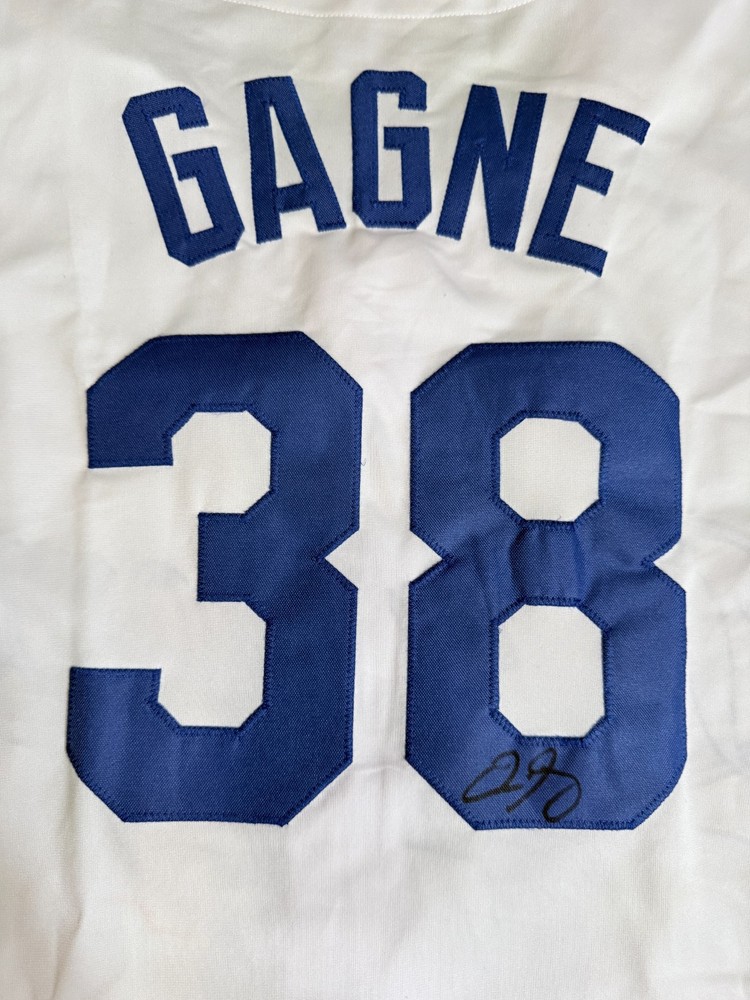 Eric Gagne Signed Jersey Dodgers Auto