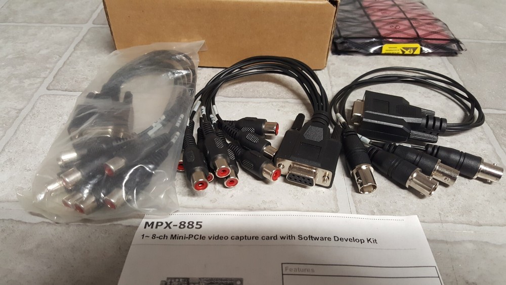 OPEN BOX COMMELL MPX-885 Mini-PCIe MISSING D-sub9 Cable