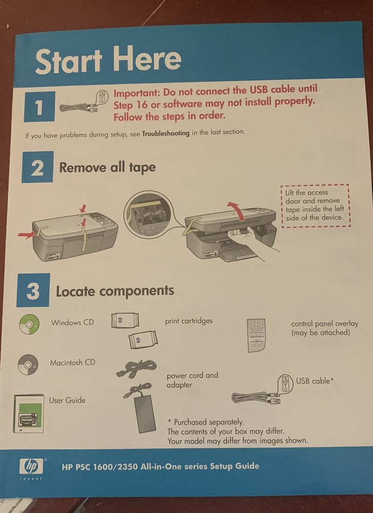 #276 HP PSC 1600 All-in-One Series User Guide and Setup Guide