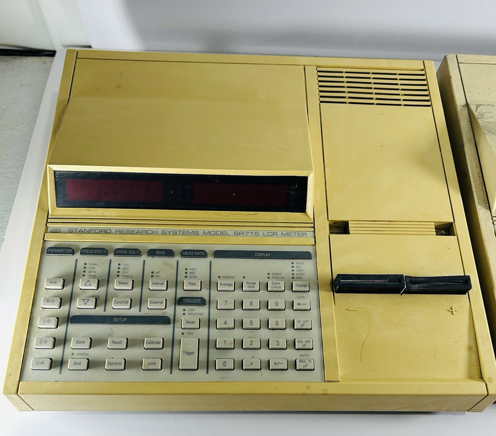 Lot Of 2 Stanford Research Systems SR715 LCR Meter Powers on untested Sold As Is