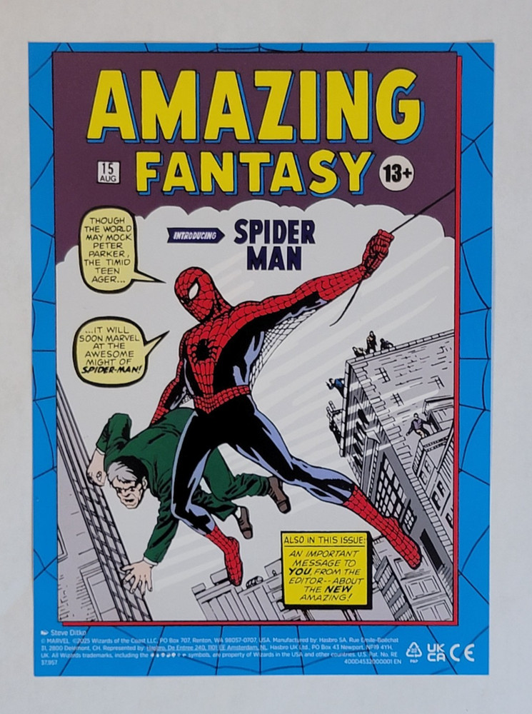 EMPTY GIFT BUNDLE BOX W/ PROMO PACK, LAND PACK, D20 AND MORE! *SPIDER-MAN*