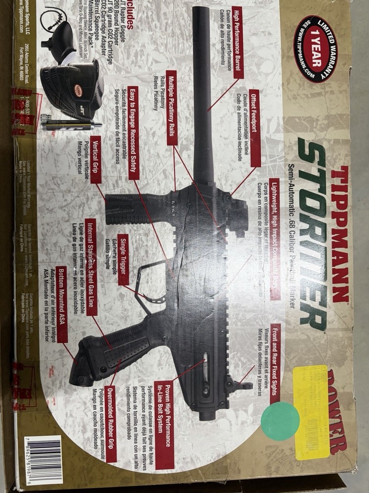 NEW Tippmann Stormer Basic Paintball Gun Only - With A Few Accessories