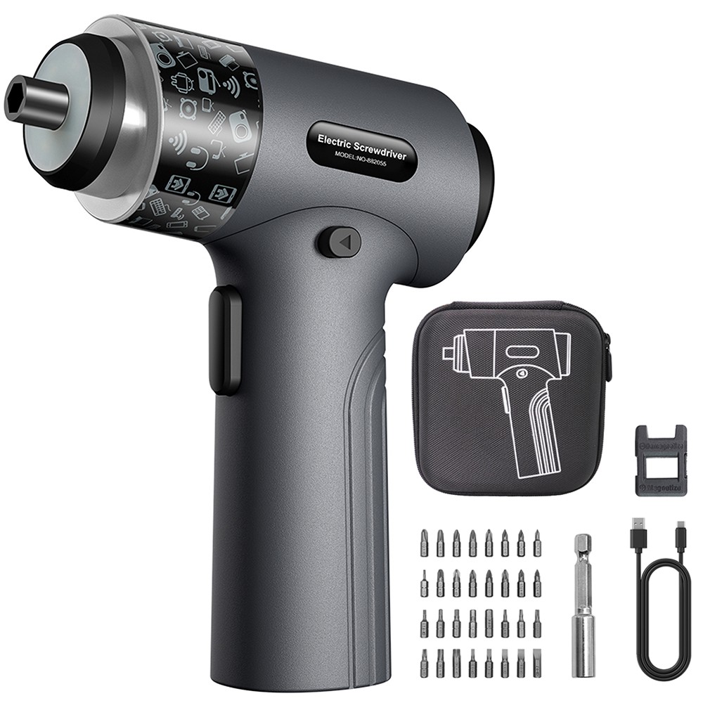 ANXTECH Cordless Electric Screwdriver Set with 32 Bits Mini Electric Tool Kit