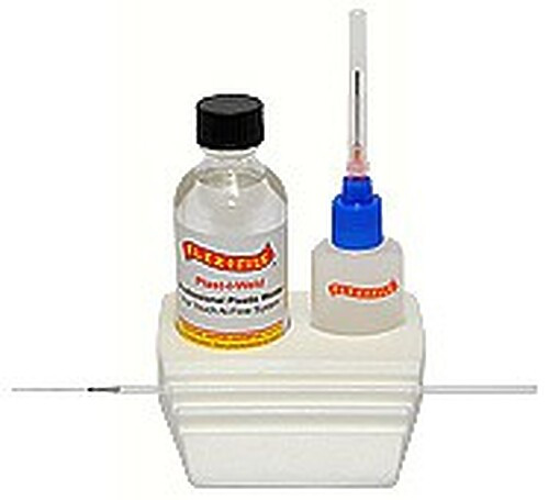 Flex-I-File Touch-N-Flow Work Base with cement - Hobby and Plastic Model Glue