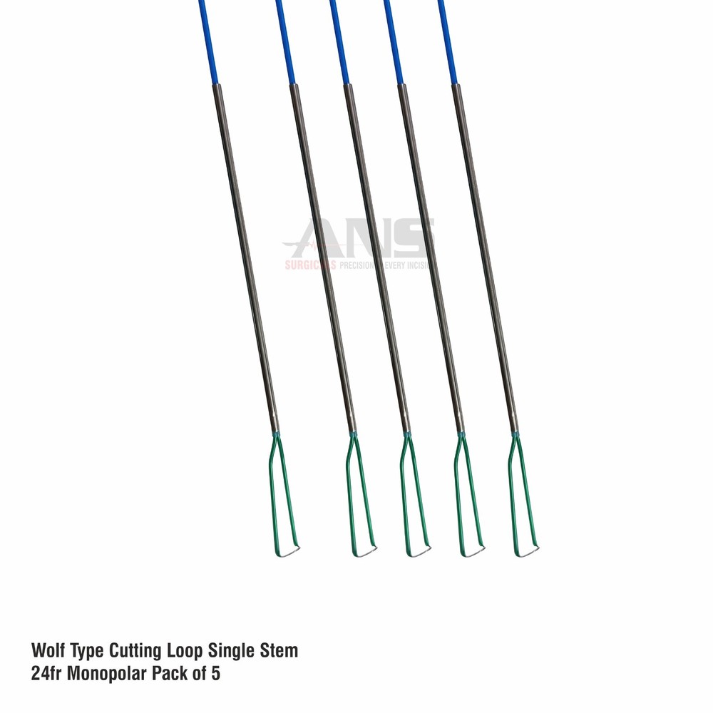 ANS Wolf Type Monopolar Cutting Loop Single Stem (Set of 5)