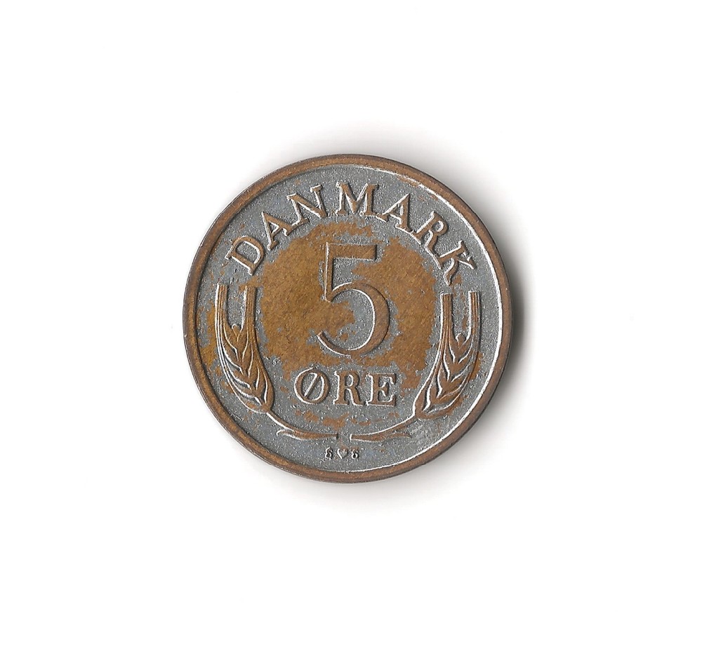 1972 Denmark - 5 Ore - 511 - Bronze - 6g