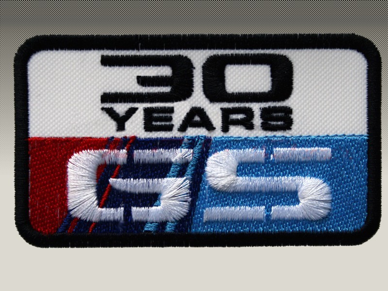 BMW 30 ANNIVERSARY HEAT ADHESIVE EMBROIDERED PATCH PATCH NO. 2