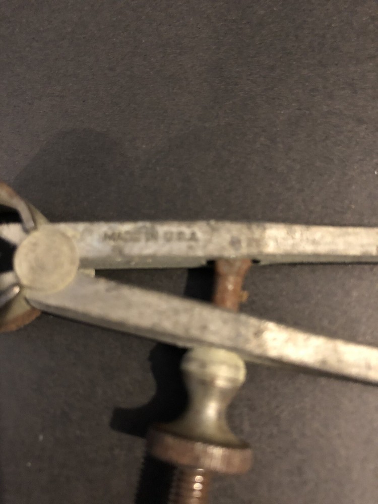 Inside Caliper Flat Leg Spring Divider Vintage..Made in USA