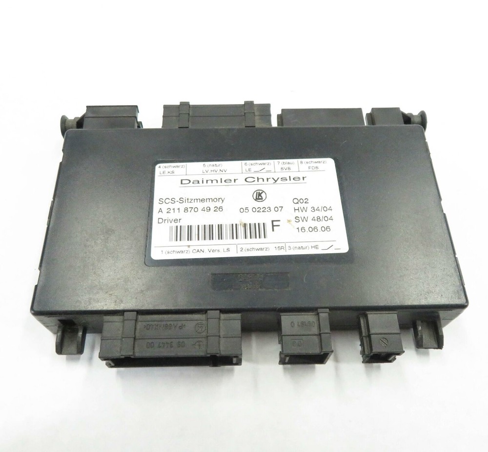 2007 MERCEDES GL450 (X164) LEFT FRONT DRIVER SEAT CONTROL MODULE COMPUTER