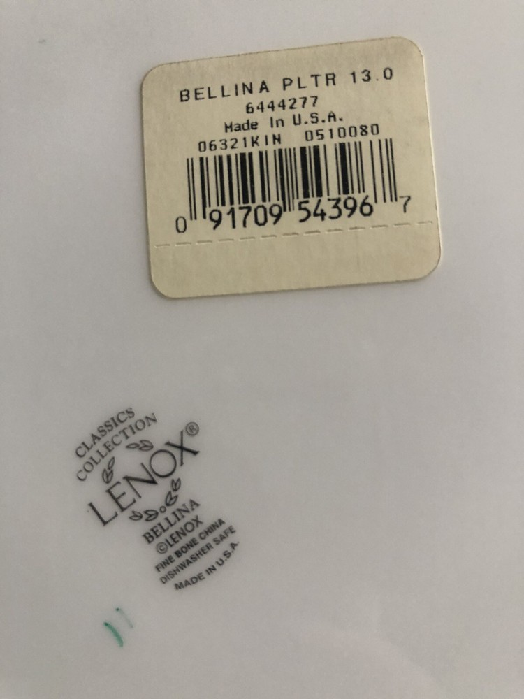LENOX BELLINA PLATINUM NEW OVAL SERVING PLATTER