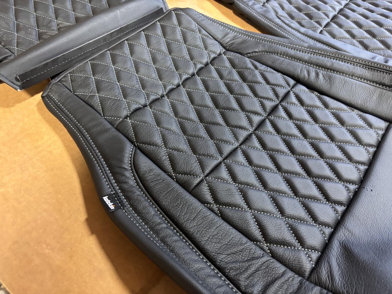 NEW KATZKIN SHERROD Leather Seat Skins FOR 22-25 CHEVY SILVERADO 1500 CREW