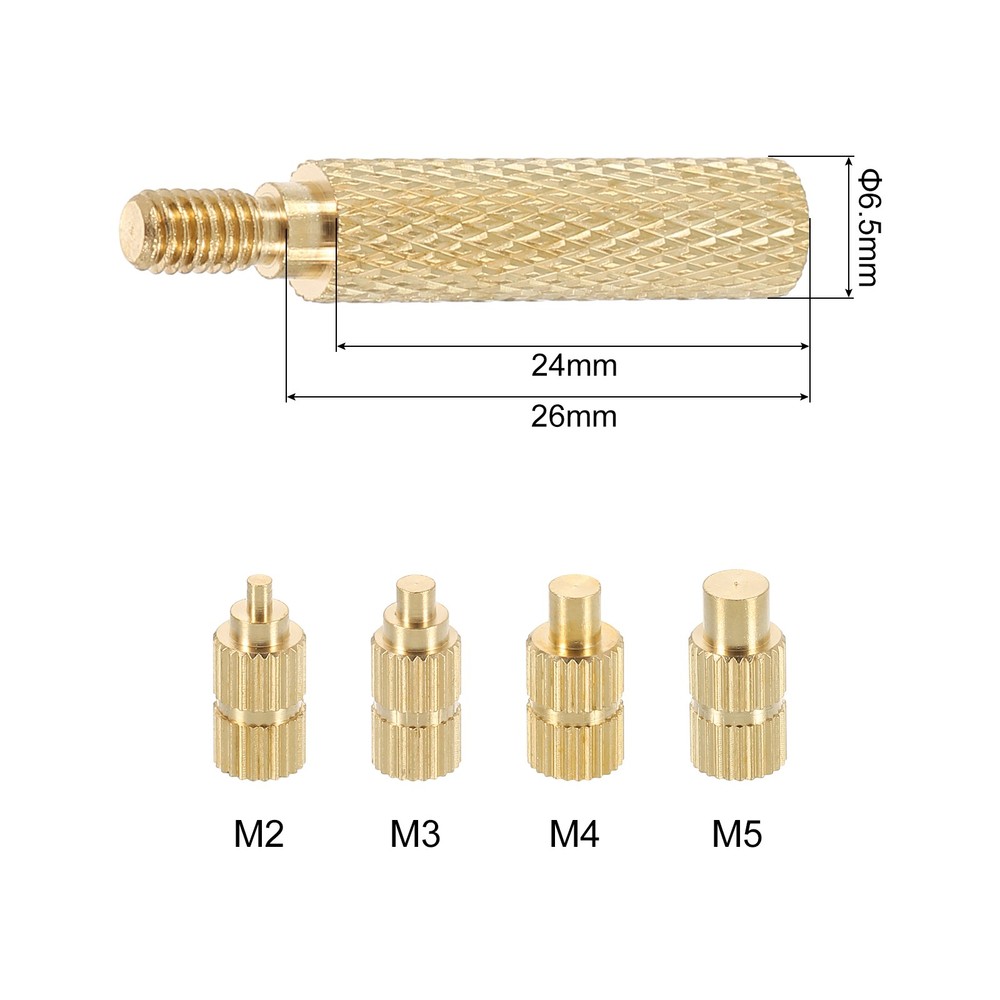 270pcs M2 M3 M4 M5 Metric Threaded Inserts with Heat Set Insert Tips