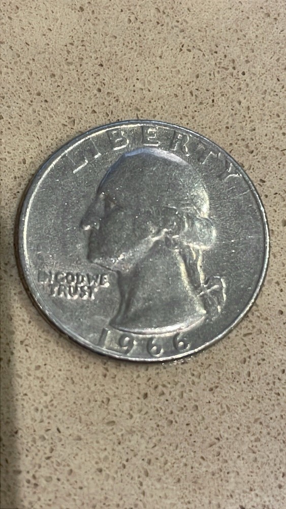 1966 Washington Quarter No Mint Mark Circulated