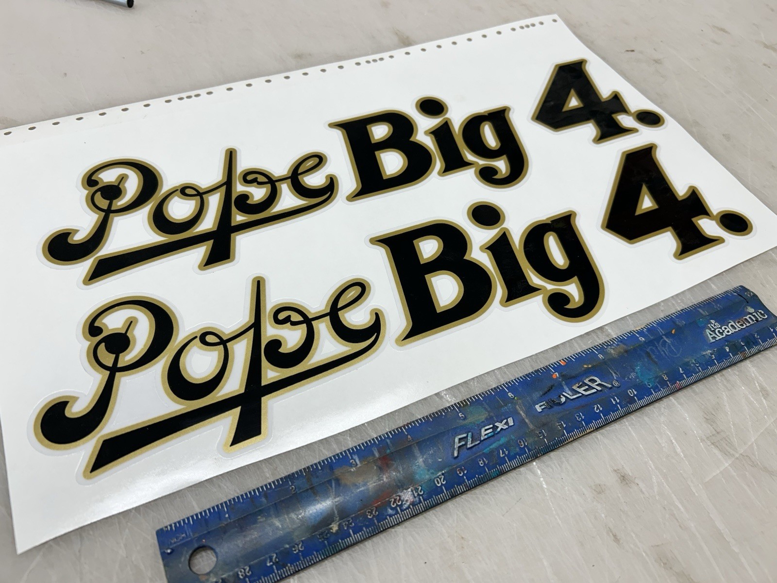Pope Big 4 Motorcycle Decals Reproduction Tank Decals