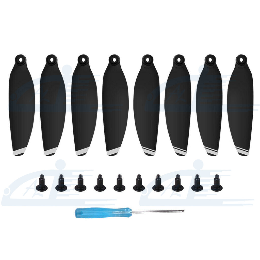 8pcs Silver Low-Noise Propellers Foldable Drone Props Blades for DJI Mavic Mini