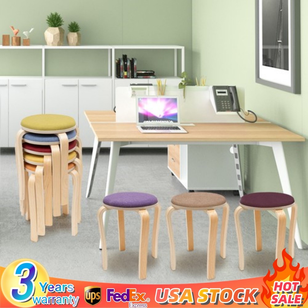Stackable Stools Stackable Round Stools Set of 8 Stacking Wooden Stools