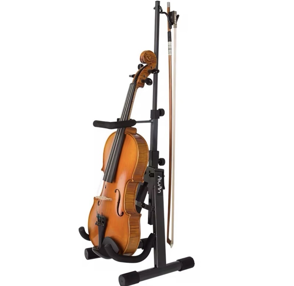 violin stand with bow holder