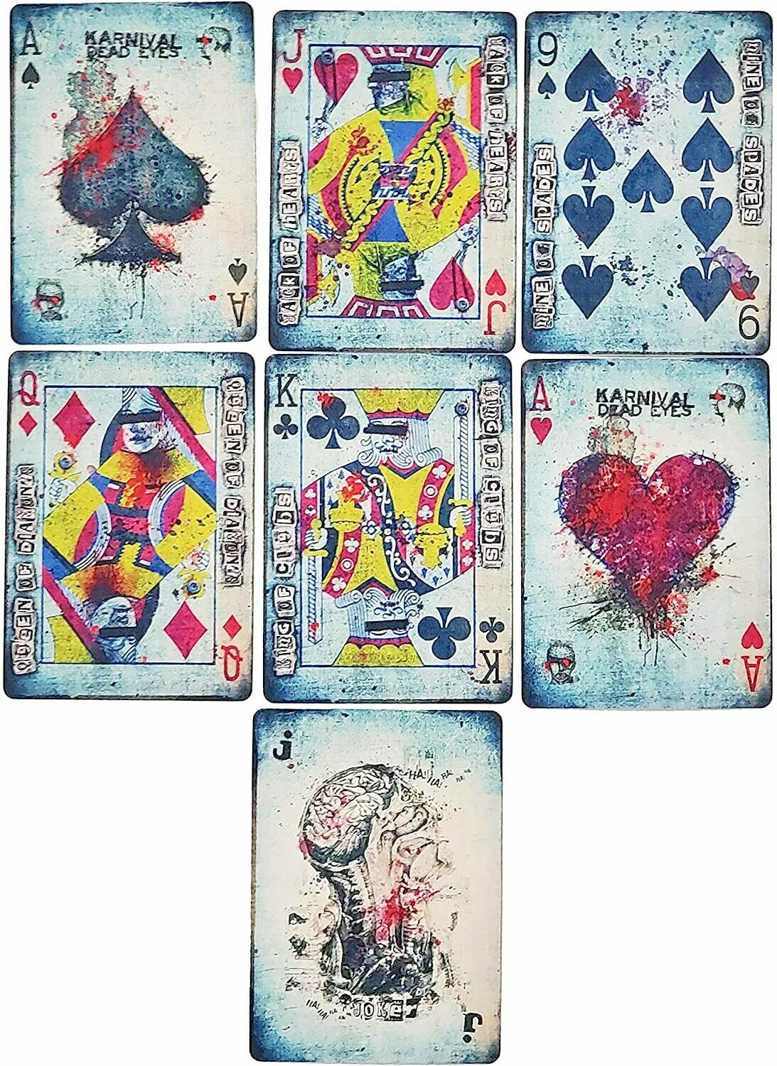 X Karnival Dead Eyes 10 Years Anniversary Deck Edition by Bicycle Playing Cards