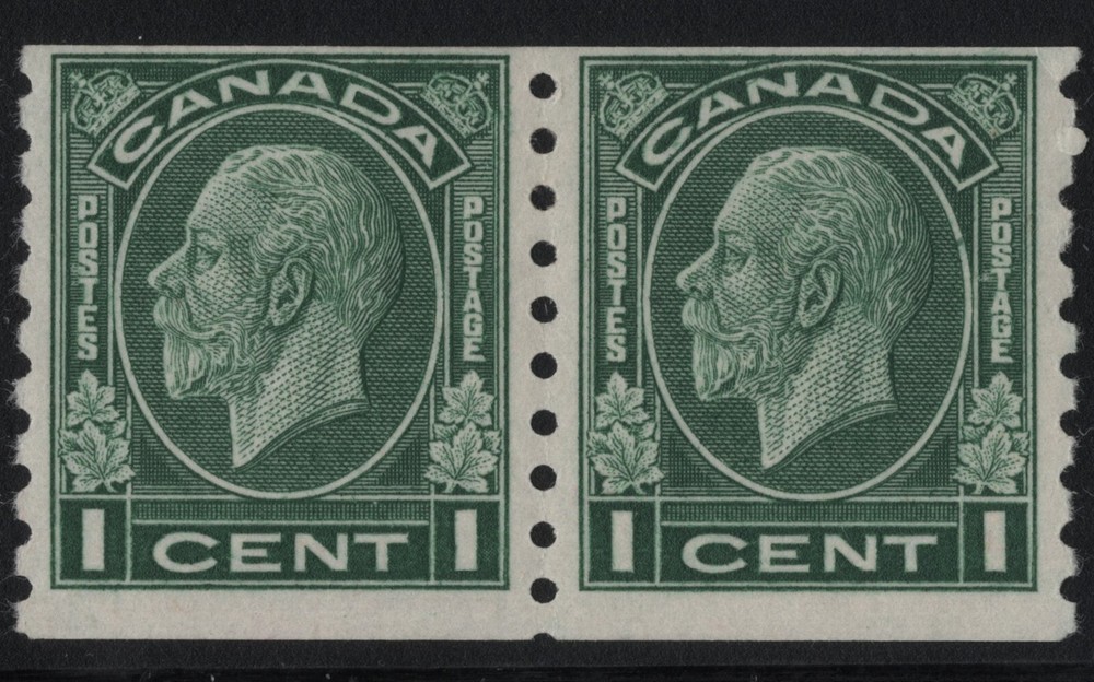 #205 pair Canada mint well centered
