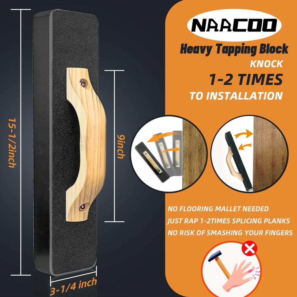 Laminate Flooring Tools,Vinyl Flooring Tools, Heavy Tapping Block, Heavy Pull...