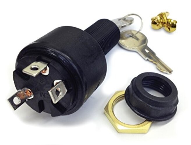 International-MP39120 Switch Ignition Pos Con, chrome , white