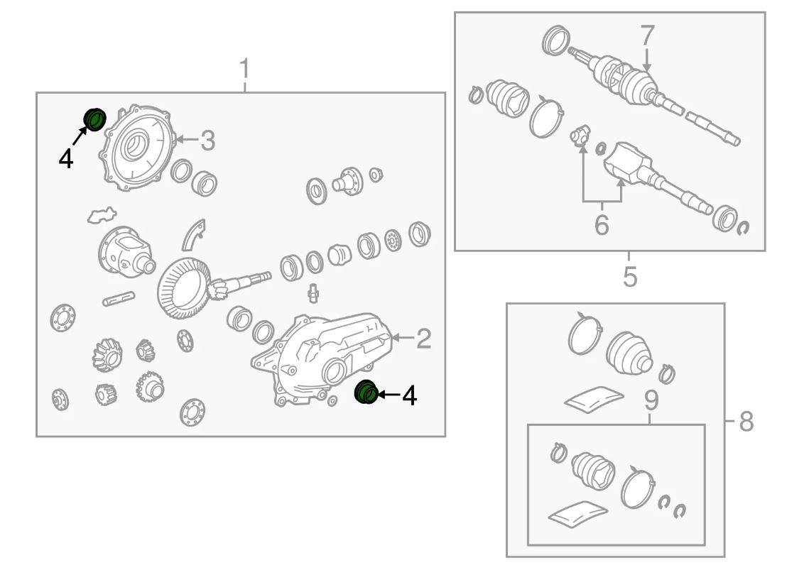 Axle Shaft Seal for Lexus Replaces: 90311-35030 / 9031135030 / BH4949E