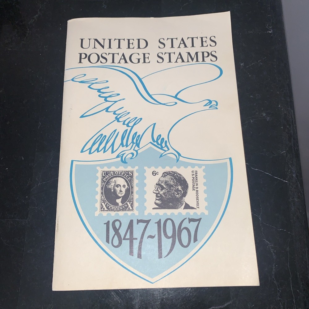 United States Postage Stamps 1847-1967 Vintage Paperback Book