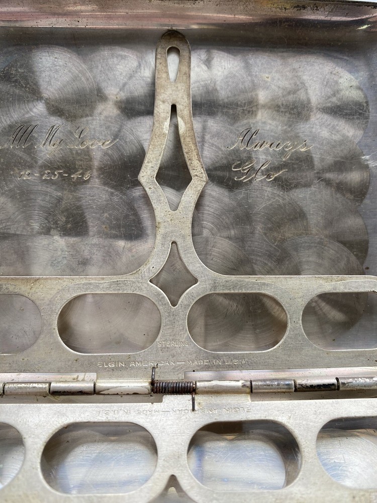 STERLING SILVER CIGARETTE CASE