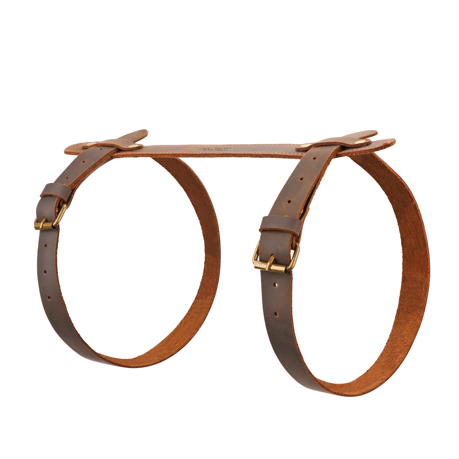 Tourbon Leather Picnic Blanket Carry Handle Camp/Trip Motorcycle Bedroll Strap🔥