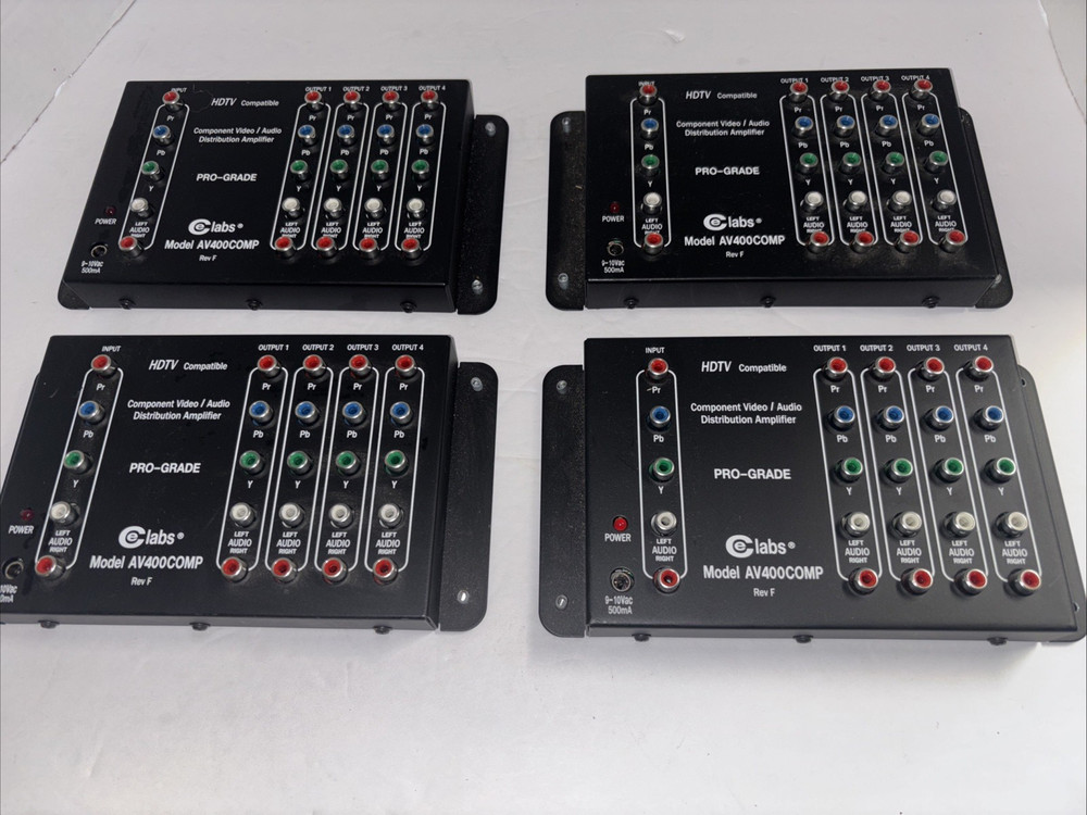 4-CE Labs Model AV 400COMP component  Audio & Video Distribution Amplifier