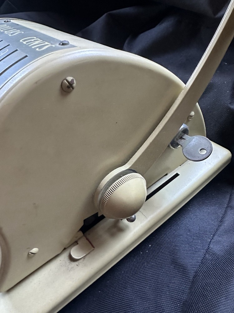 Paymaster Series S-1000 Check Writer with Key- Untested