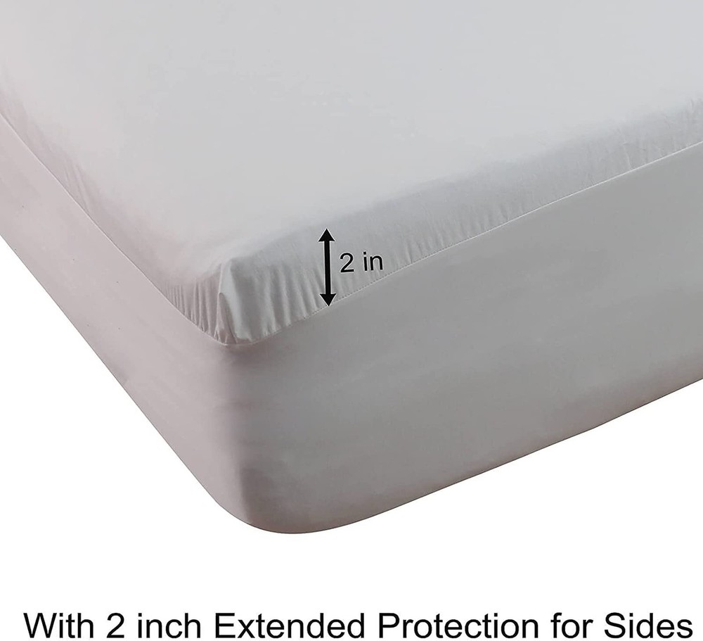 Waterproof 32-34" Split Top Queen Mattress Protector for Adjustable Bed Soft ...