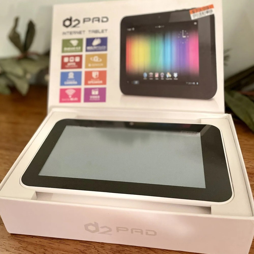 D2 Pad Internet Tablet DII White 7" Android 4.0 Built In Front Camera Pre Loaded