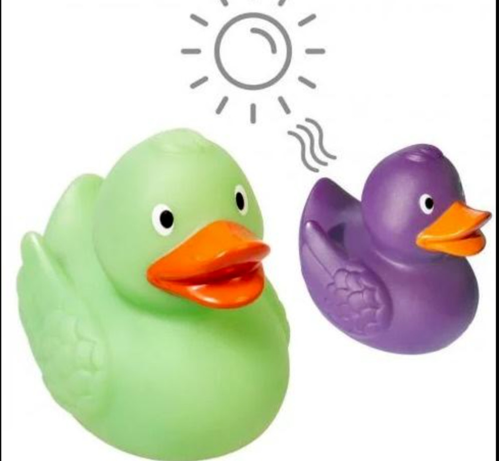 Green to Purple UV Color Changing Rubber Ducky Jeep Ducking - FAST US Shipper