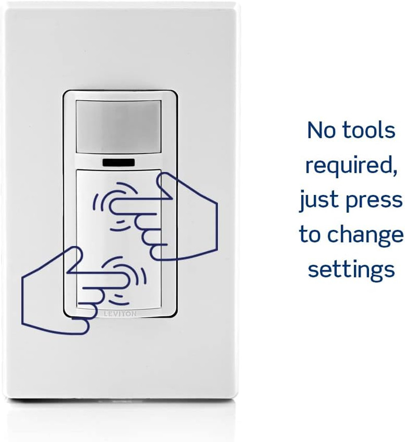 Motion Sensor Light Switch, Motion Activated, Auto-On/Auto-Off or Manual-On, ...